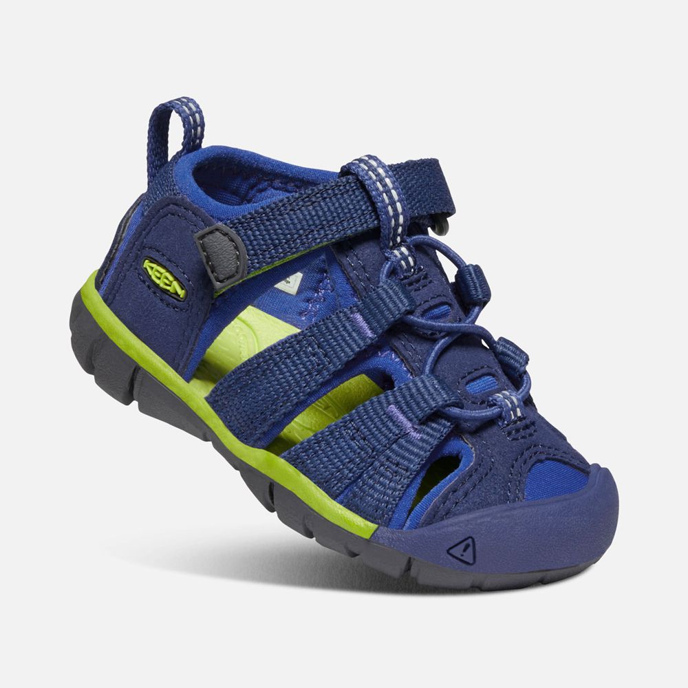 Sandalias Keen Mexico Azules/Verdes - Niños Seacamp Ii Cnx - CZ0179856